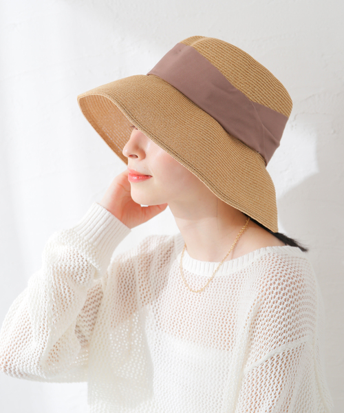 La TOTALITE（ラトータリテ）の「【ODDS/オッズ】リボンハット（ハット・レディース・ベージュ/ブラック・FREE）」の18枚目の写真