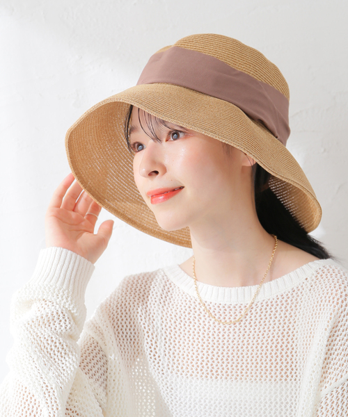 La TOTALITE（ラトータリテ）の「【ODDS/オッズ】リボンハット（ハット・レディース・ベージュ/ブラック・FREE）」の19枚目の写真