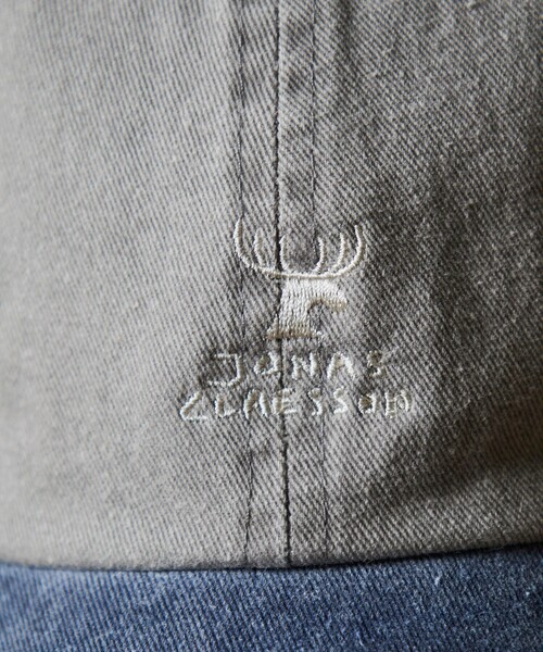 Jonas Claesson(ジョナスクレアッソン)の「JONAS CLAESSON/ジョナスクレアッソン SHIKA LOGO CAP/鹿ロゴ キャップ(キャップ・メンズ・ベージュ/その他9/ブラック・フリ-)」の4枚目の写真