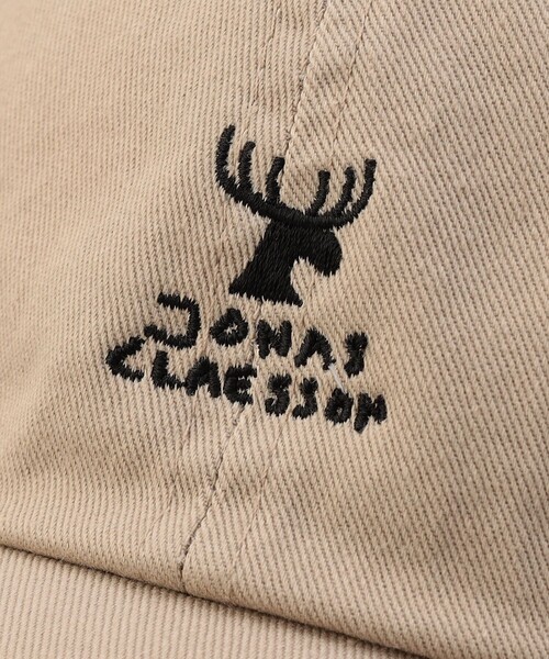 Jonas Claesson(ジョナスクレアッソン)の「JONAS CLAESSON/ジョナスクレアッソン SHIKA LOGO CAP/鹿ロゴ キャップ(キャップ・メンズ・ベージュ/その他9/ブラック・フリ-)」の12枚目の写真