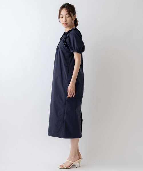 【SONO/ソーノ】フリルタックワンピース　ネイビー SONO/ソーノ】フリルタックワンピース ネイビー セール】【SONO