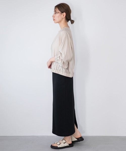 URBAN RESEARCH Sonny Label（アーバンリサーチサニーレーベル）の「ライトギャザージップブルゾン（ブルゾン・レディース・ベージュ/ネイビー/ピンク・FREE）」の10枚目の写真