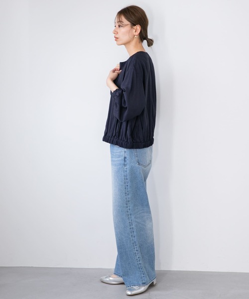 URBAN RESEARCH Sonny Label（アーバンリサーチサニーレーベル）の「ライトギャザージップブルゾン（ブルゾン・レディース・ベージュ/ネイビー/ピンク・FREE）」の19枚目の写真