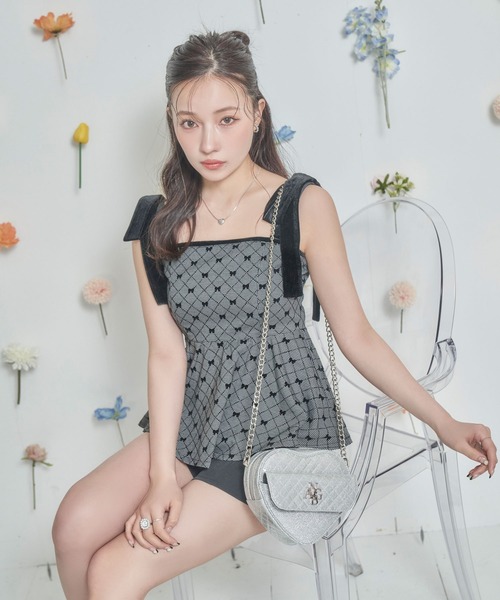 ANDGEEBEE（アンジービー）の「ラメハートキルティングショルダーバッグ（ショルダーバッグ・レディース・シルバー/ブラック・FREE）」の21枚目の写真