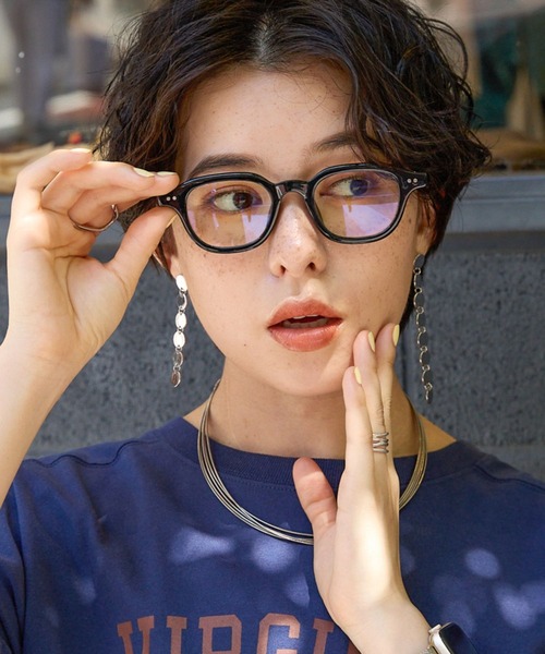 RAGEBLUE（レイジブルー）の「アソートアイウェア（サングラス・レディース・ブラック/その他/ブラック系その他/ライトブルー・FREE）」の2枚目の写真