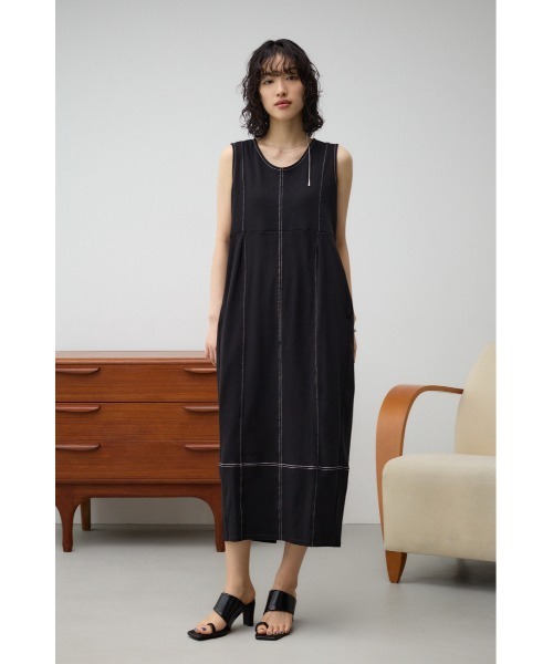 AZUL by moussy(アズールバイマウジー)の「スクエアトゥサムリングミュールサンダル(サンダル・レディース・アイボリー/ブラック・SMALL/MEDIUM/LARGE)」の4枚目の写真