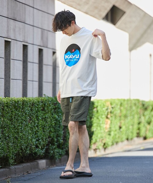 KAVU(カブー)の「KAVU(カブー)別注ベルト付きショーツ(その他パンツ・メンズ・オリーブ/ネイビー・M/L/XL)」の4枚目の写真