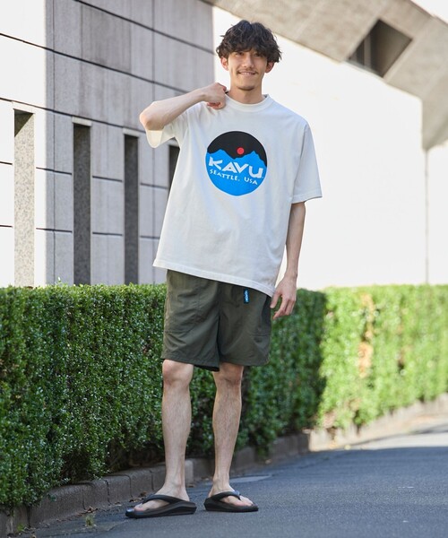 KAVU(カブー)の「KAVU(カブー)別注ベルト付きショーツ(その他パンツ・メンズ・オリーブ/ネイビー・M/L/XL)」の6枚目の写真