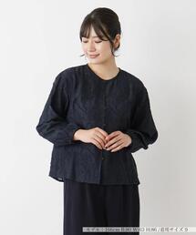 Leilian | ノーカラーブラウス【Leilian WHITE LABEL】(シャツ/ブラウス)