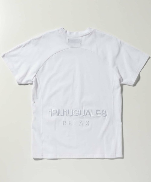 1PIU1UGUALE3 RELAX (ウノピゥウノウグァーレトレ リラックス)の「1PIU1UGUALE3 RELAX(ウノピゥウノウグァーレトレ リラックス)バック刺繍ロゴ半袖Tシャツ(Tシャツ/カットソー・メンズ・ホワイト/ブラック・S/M/L/XL/XXL)」の7枚目の写真