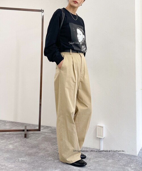 fredy emue（フレディエミュ）の「【GOOD ROCK SPEED/グッドロックスピード】LIFE PHOTO ロンT（Tシャツ/カットソー・レディース・ライトグレー/ブラック/オフホワイト・FREE）」の9枚目の写真