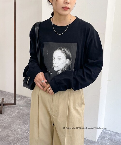 fredy emue（フレディエミュ）の「【GOOD ROCK SPEED/グッドロックスピード】LIFE PHOTO ロンT（Tシャツ/カットソー・レディース・ライトグレー/ブラック/オフホワイト・FREE）」の5枚目の写真