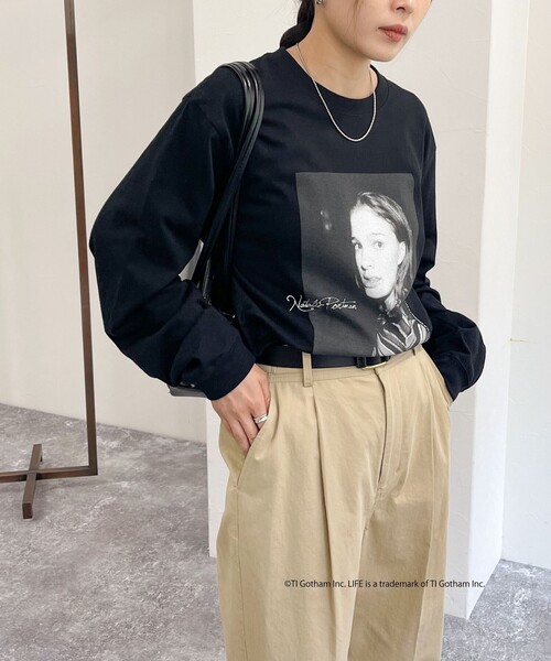 fredy emue（フレディエミュ）の「【GOOD ROCK SPEED/グッドロックスピード】LIFE PHOTO ロンT（Tシャツ/カットソー・レディース・ライトグレー/ブラック/オフホワイト・FREE）」の4枚目の写真