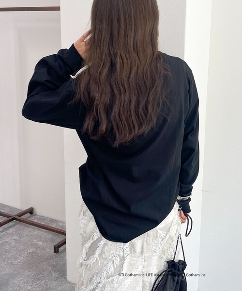 fredy emue（フレディエミュ）の「【GOOD ROCK SPEED/グッドロックスピード】LIFE PHOTO ロンT（Tシャツ/カットソー・レディース・ライトグレー/ブラック/オフホワイト・FREE）」の21枚目の写真