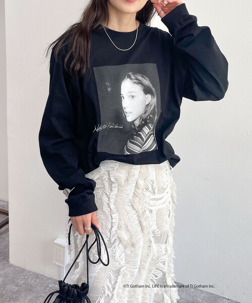 fredy emue（フレディエミュ）の「【GOOD ROCK SPEED/グッドロックスピード】LIFE PHOTO ロンT（Tシャツ/カットソー・レディース・ライトグレー/ブラック/オフホワイト・FREE）」の20枚目の写真