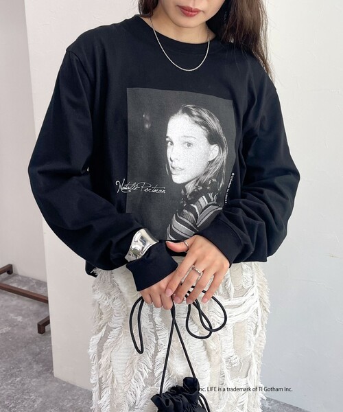 fredy emue（フレディエミュ）の「【GOOD ROCK SPEED/グッドロックスピード】LIFE PHOTO ロンT（Tシャツ/カットソー・レディース・ライトグレー/ブラック/オフホワイト・FREE）」の18枚目の写真