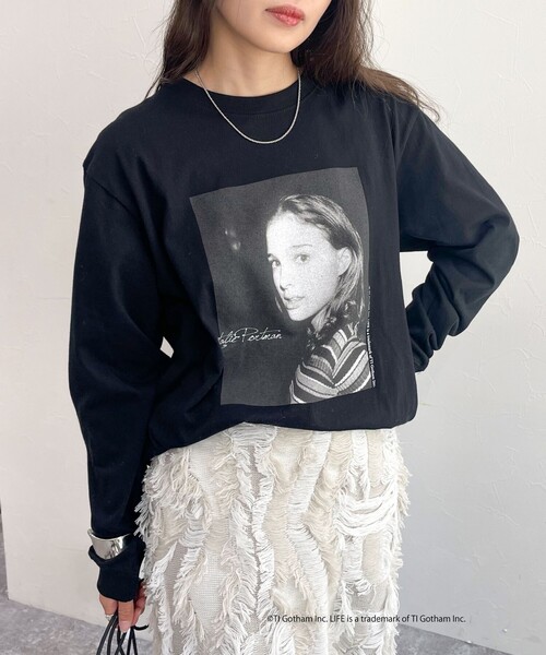 fredy emue（フレディエミュ）の「【GOOD ROCK SPEED/グッドロックスピード】LIFE PHOTO ロンT（Tシャツ/カットソー・レディース・ライトグレー/ブラック/オフホワイト・FREE）」の17枚目の写真