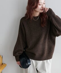 【WEB限定】モヘヤタッチラメニット