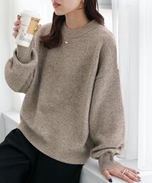 【WEB限定】モヘヤタッチラメニット