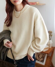 【WEB限定】モヘヤタッチラメニット
