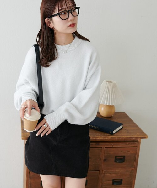 セール】【新色追加!/WEB限定】モヘヤタッチラメニット（ニット