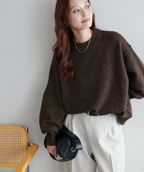 【未使用】 BOUSSOLE モヘヤ混 ウール ラメニット セーター　S 2025年最新】boussole 長袖の人気アイテム - メルカリ