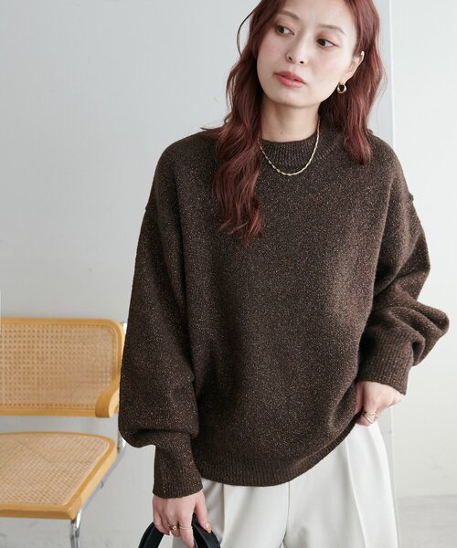 セール】【新色追加!/WEB限定】モヘヤタッチラメニット（ニット