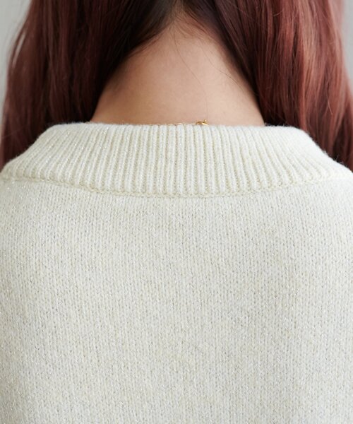 WEB限定】モヘヤタッチラメニット（ニット/セーター）｜DISCOAT