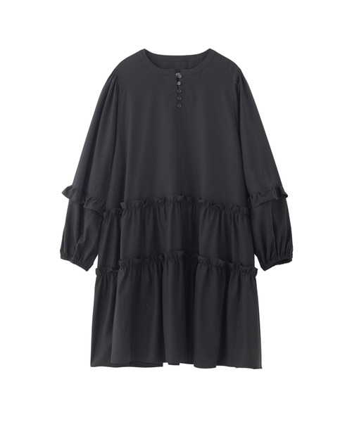 MILKFED.(ミルクフェド)の「TIERED DRESS(ワンピース・レディース・ライトピンク/ブラック/ホワイト・ONE SIZE)」の11枚目の写真