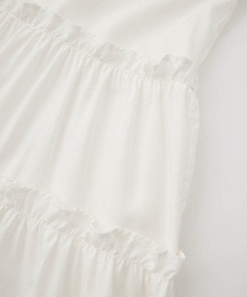 MILKFED.(ミルクフェド)の「TIERED DRESS(ワンピース・レディース・ライトピンク/ブラック/ホワイト・ONE SIZE)」の5枚目の写真