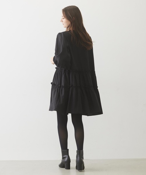 MILKFED.(ミルクフェド)の「TIERED DRESS(ワンピース・レディース・ライトピンク/ブラック/ホワイト・ONE SIZE)」の14枚目の写真