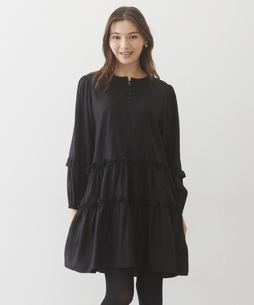 MILKFED.(ミルクフェド)の「TIERED DRESS(ワンピース・レディース・ライトピンク/ブラック/ホワイト・ONE SIZE)」の13枚目の写真