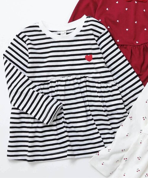 apres les cours（アプレレクール）の「7days Style/ペプラムTシャツ（Tシャツ/カットソー・キッズ・レッド/その他2/ネイビー/ブラック/アイボリー/オフホワイト・80/90/100/110/120/130/140）」の6枚目の写真