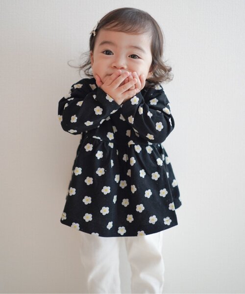 apres les cours（アプレレクール）の「7days Style/ペプラムTシャツ（Tシャツ/カットソー・キッズ・レッド/その他2/ネイビー/ブラック/アイボリー/オフホワイト・80/90/100/110/120/130/140）」の9枚目の写真