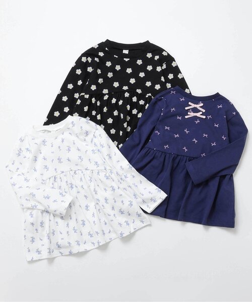 apres les cours（アプレレクール）の「7days Style/ペプラムTシャツ（Tシャツ/カットソー・キッズ・レッド/その他2/ネイビー/ブラック/アイボリー/オフホワイト・80/90/100/110/120/130/140）」の12枚目の写真