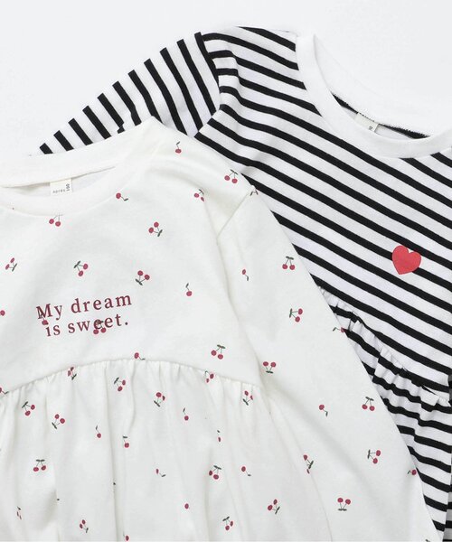 apres les cours（アプレレクール）の「7days Style/ペプラムTシャツ（Tシャツ/カットソー・キッズ・レッド/その他2/ネイビー/ブラック/アイボリー/オフホワイト・80/90/100/110/120/130/140）」の15枚目の写真