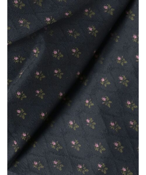 CALNAMUR(カルナムール)の「ジャガードシアーレイヤードドレス(ワンピース・レディース・ブラック/ネイビー・SMALL/MEDIUM)」の13枚目の写真