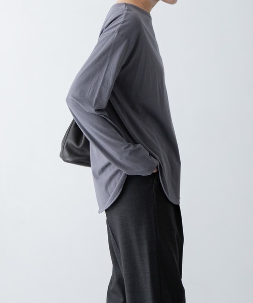 かぐれ（カグレ）の「シフォン天竺カットソー（Tシャツ/カットソー・レディース・ライトブルー/オフホワイト/グレー・FREE）」の13枚目の写真