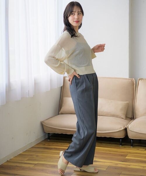 RETRO GIRL（レトロガール）の「【ゆるてろ】スラックスPT（スラックス・レディース・ブラック/チャコールグレー・FREE）」の14枚目の写真