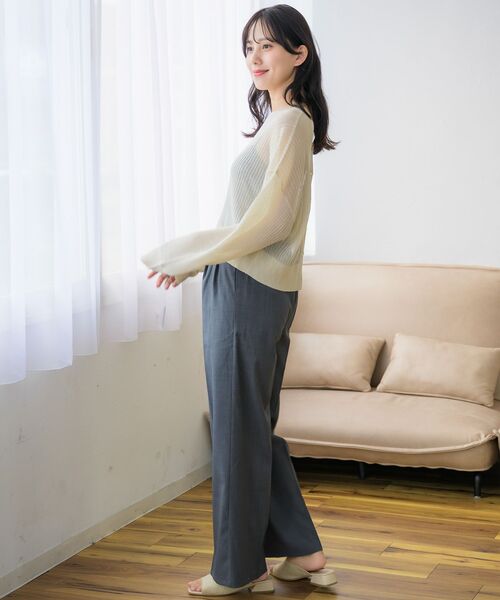 RETRO GIRL（レトロガール）の「【ゆるてろ】スラックスPT（スラックス・レディース・ブラック/チャコールグレー・FREE）」の15枚目の写真