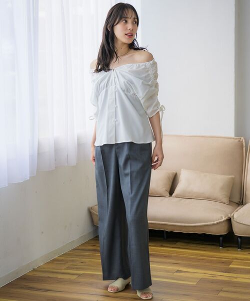 RETRO GIRL（レトロガール）の「【ゆるてろ】スラックスPT（スラックス・レディース・ブラック/チャコールグレー・FREE）」の17枚目の写真