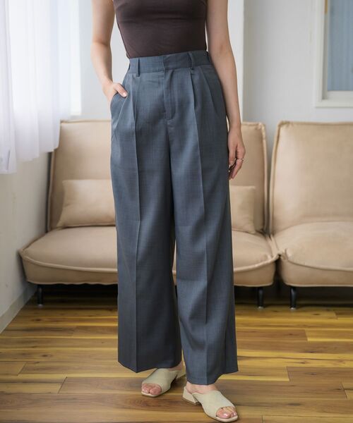 RETRO GIRL（レトロガール）の「【ゆるてろ】スラックスPT（スラックス・レディース・ブラック/チャコールグレー・FREE）」の19枚目の写真