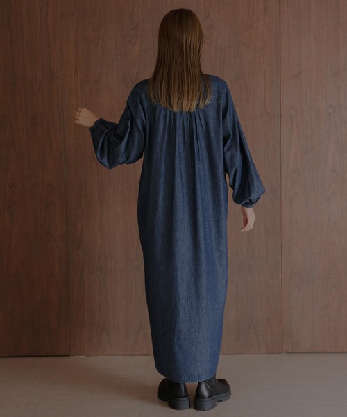 デニムピンタックヨークワンピース アーバンリサーチサニーレーベル URBAN RESEARCH Sonny Label(アーバンリサーチサニーレーベル