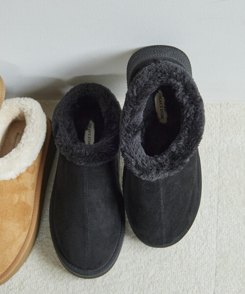 FREAK'S STORE(フリークスストア)の「エコファーミュール/フェイクムートンシューズ(その他シューズ・レディース・ブラック/キャメル/ベージュ・36/37/38)」の5枚目の写真