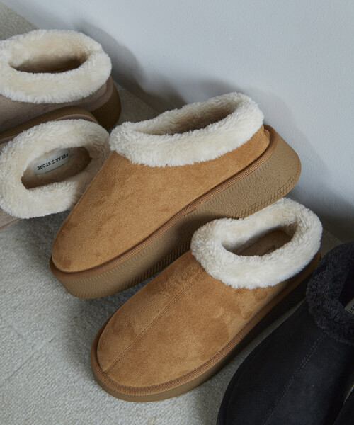 FREAK'S STORE(フリークスストア)の「エコファーミュール/フェイクムートンシューズ(その他シューズ・レディース・ブラック/キャメル/ベージュ・36/37/38)」の8枚目の写真