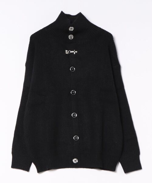 aimoha(アイモハ)の「【aimoha neo】 Modern High-Neck Cardigan(カーディガン/ボレロ・メンズ・ブラック/グレー・MEDIUM/LARGE/X-LARGE/XX-LARGE)」の4枚目の写真