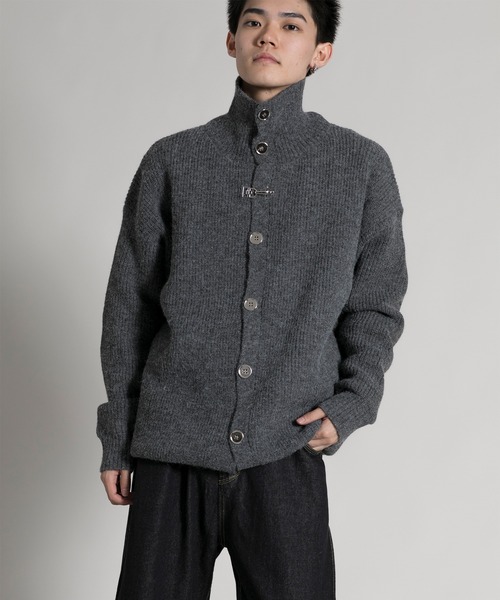 aimoha(アイモハ)の「【aimoha neo】 Modern High-Neck Cardigan(カーディガン/ボレロ・メンズ・ブラック/グレー・MEDIUM/LARGE/X-LARGE/XX-LARGE)」の18枚目の写真