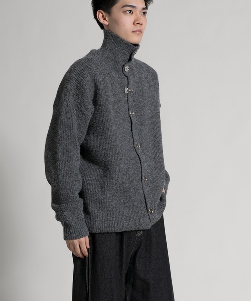 aimoha(アイモハ)の「【aimoha neo】 Modern High-Neck Cardigan(カーディガン/ボレロ・メンズ・ブラック/グレー・MEDIUM/LARGE/X-LARGE/XX-LARGE)」の19枚目の写真