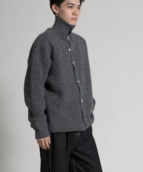 aimoha(アイモハ)の「【aimoha neo】 Modern High-Neck Cardigan(カーディガン/ボレロ・メンズ・ブラック/グレー・MEDIUM/LARGE/X-LARGE/XX-LARGE)」の20枚目の写真
