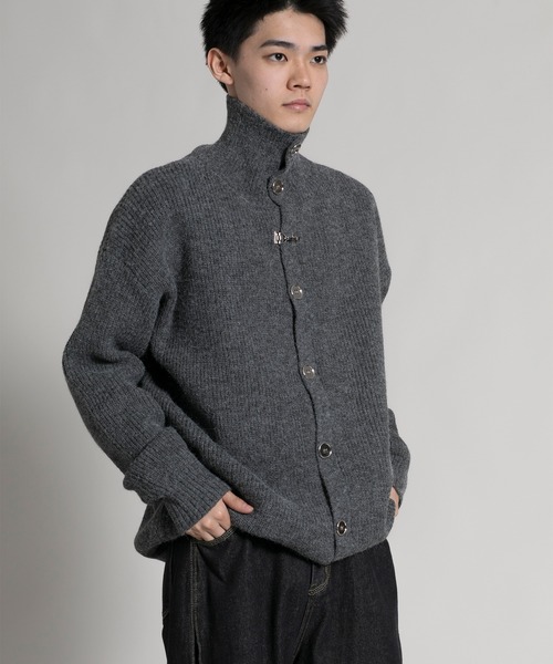 aimoha(アイモハ)の「【aimoha neo】 Modern High-Neck Cardigan(カーディガン/ボレロ・メンズ・ブラック/グレー・MEDIUM/LARGE/X-LARGE/XX-LARGE)」の21枚目の写真